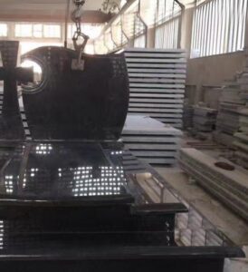 Absolute Black Granite Tombstone Manufacturer Supplier & Exporter From India