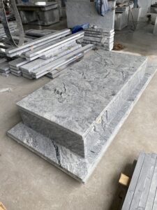 Viscon White Granite Tombstone Manufacturer Supplier & Exporter From India